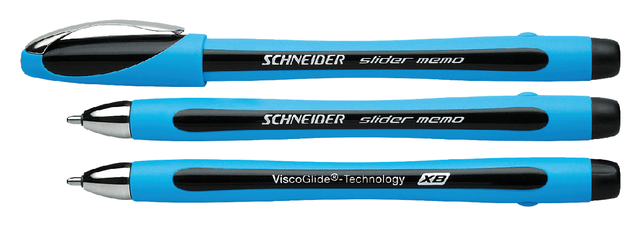 Stylo bille Schneider Slider Memo Extra Large noir