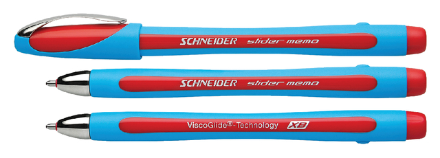 Stylo bille Schneider Slider Memo Extra Large rouge