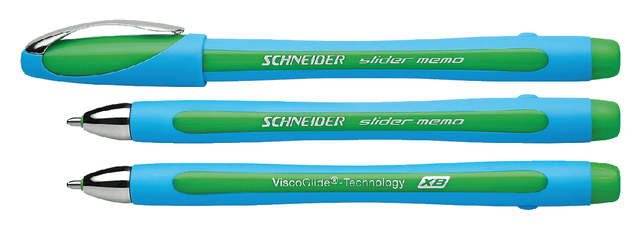 Stylo bille Schneider Slider Memo Extra Large vert