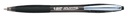Balpen Bic Atlantis soft metalen clip clic medium zwart