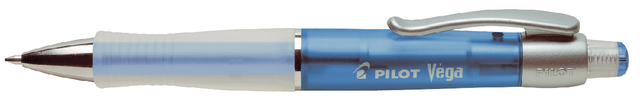 Stylo bille PILOT Vega Medium transparent bleu