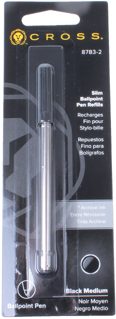 Recharge stylo bille Cross Slim Click Medium noir
