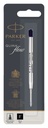 Recharge stylo bille Parker Quinkflow Fin noir blister