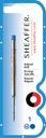 Recharge stylo bille Sheaffer Medium bleu blister 1 pièce
