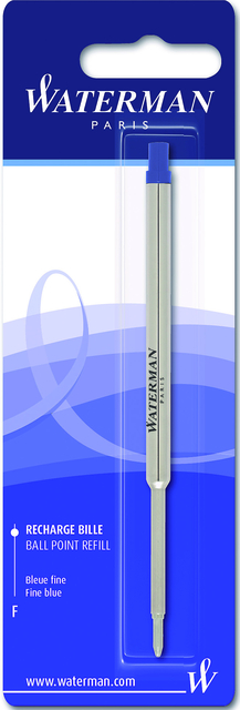 Recharge stylo bille Waterman Fin bleu blister