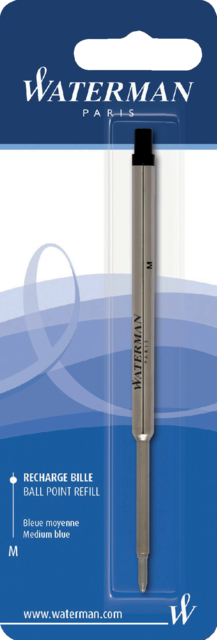 Balpenvulling Waterman medium blauw blister à 1 stuk