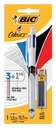 Balpen Bic 3kleuren met vulpotlood HB 0.7mm medium wit blister à 1st