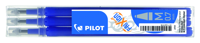 Recharge roller PILOT FriXion Medium bleu 3 pièces