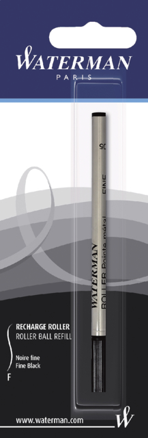 Recharge roller Waterman Fin noir blister 1 pièce