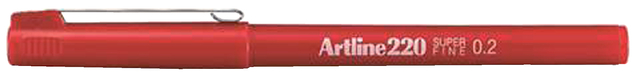 Fineliner Artline 220 ogive Extra Fin rouge