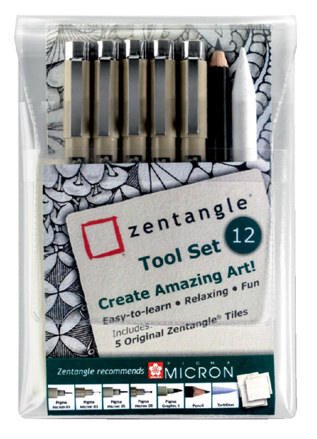 Fineliner Sakura Zentangle tool set 12delig