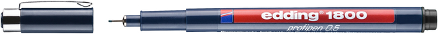 Fineliner edding 1800 0,5mm noir