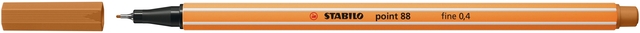 Fineliner STABILO point 88/89 fijn donker oker