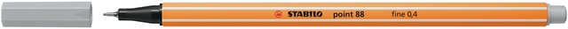 Fineliner STABILO point 88/94 fijn lichtgrijs