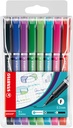 Fineliner STABILO Sensor 189/8 Fin assorti étui 8 pièces