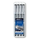 Fineliner Staedtler Pigment 308 noir étui de 4 pièces