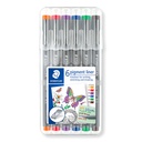 Fineliner Staedtler 308 Pigment 0,5mm assorti set 6 pièces