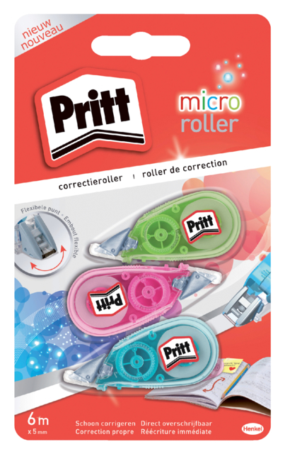 Correctieroller Pritt Micro Flex 5mmx6m blister à  2+1 gratis