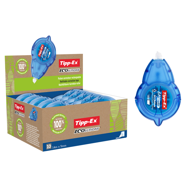 Roller correcteur Tipp-Ex Easy Refill 5mmx14m Ecolutions