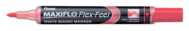Marqueur tableau blanc Pentel Maxiflo MWL5SBF ogive 1,5-4,5mm rouge