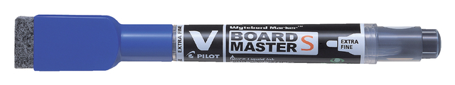 Whiteboardmarker Pilot met wisser rond extra fijn blauw