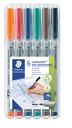 Feutre Staedtler Lumocolor 315 non permanent M 6 pièces assorti
