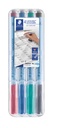 Feutre Staedtler Lumocolor 305 Correctable non permanent Fin 4 pièces