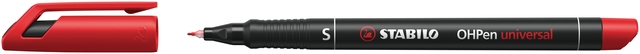 Feutre STABILO OHpen permanent 841/40 ogive Super Fin rouge