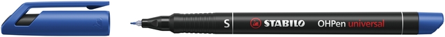 Viltstift STABILO OHpen 841/41 permanent rond superfijn blauw