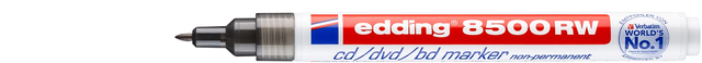 Feutre CD edding 8500 pointe ogive 1mm noir