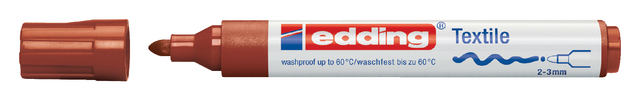 Textielmarker edding 4500 rond 2-3mm bruin