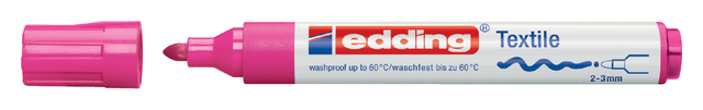Marqueur Textile edding 4500 ogive 2-3mm rose