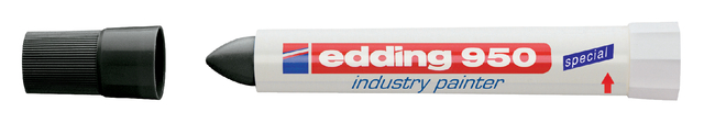 Marqueur edding 950 Industry pasta ogive 10mm noir