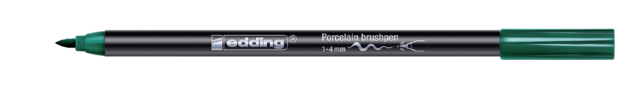Brushpen edding 4200 porselein groen