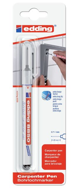 Marqueur Charpentier 8850 ogive 0,7mm noir blister