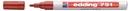 Marqueur peinture edding 751 à base d'huile 1-2mm pastel rouge