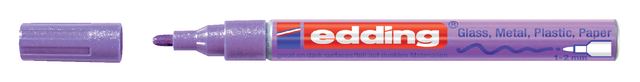 Marqueur peinture edding 751 à base d'huile 1-2mm violet métallisé
