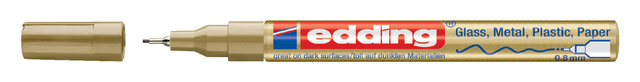 Paintmarker edding 780 op oliebasis 0.8mm goud