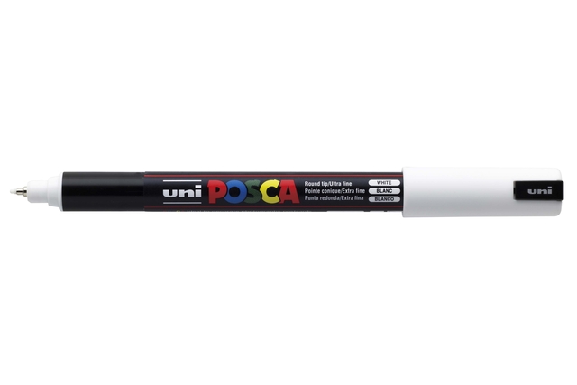 Marqueur peinture Posca PC1MR Extra Fin blanc