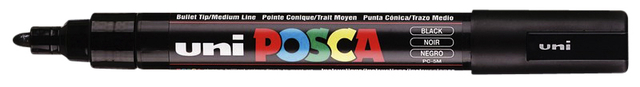 Marqueur peinture Posca PC5M Medium noir