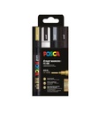 Marqueur peinture Posca PC5M Medium assorti set 4 pièces