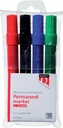 Marqueur Quantore permanent ogive 1-1,5mm assorti 4 pièces