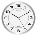 Horloge murale Unilux Attraction Ø22cm gris clair/blanc