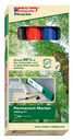 Marqueur edding 21 EcoLine ogive 1.5-3mm boîte 4 pièces assorti