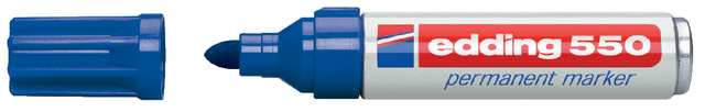 Marqueur edding 550 ogive 3-4mm bleu