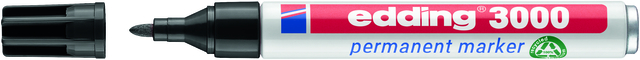 Marqueur edding 3000 ogive 1,5-3mm noir