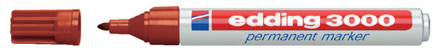Marqueur edding 3000 ogive 1,5-3mm marron