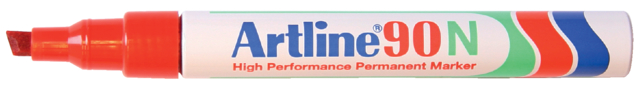 Marqueur Artline 90 biseauté 2-5mm rouge