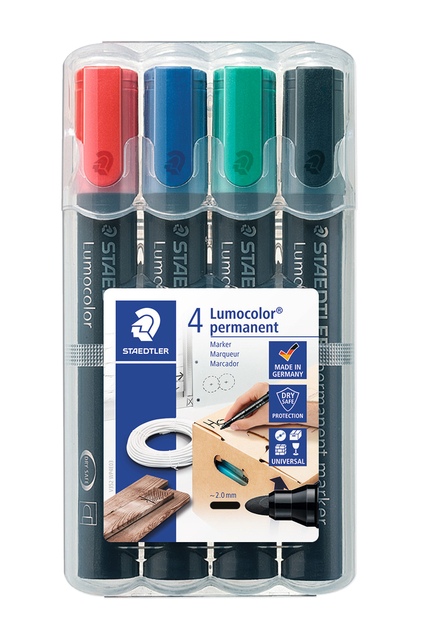Marqueur Staedtler 352 ogive 2mm assorti 4 pièces