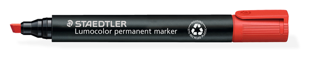 Marqueur Staedtler Lumocolor 350 permanent biseau 2-5mm rouge
